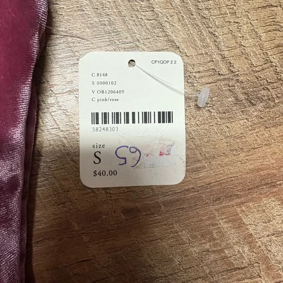 NWT Free People Intimately Lover Velour Top Size Small - Picture 4 of 6